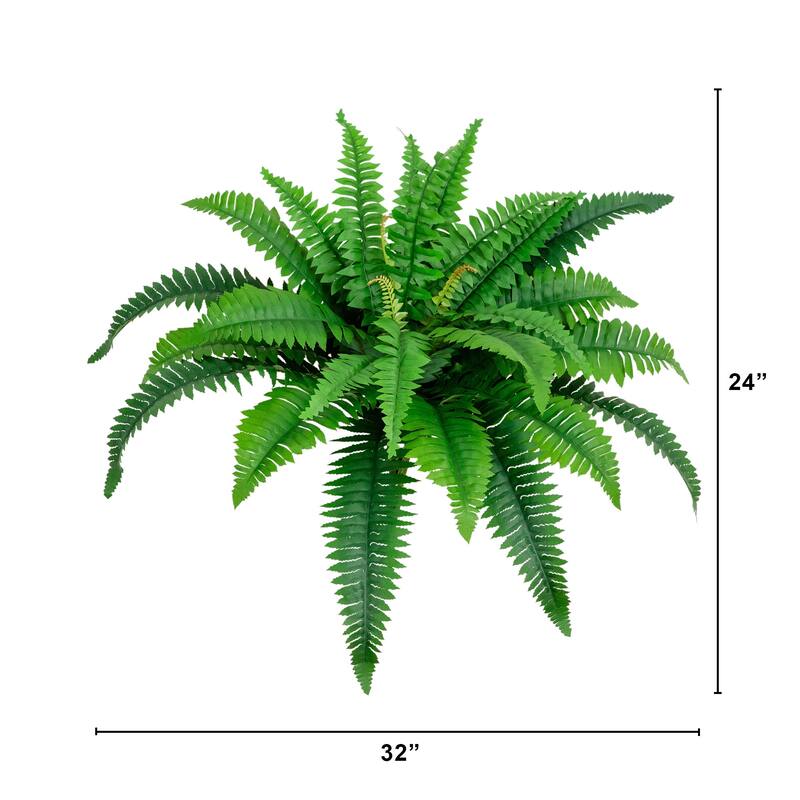 32-in Artificial Boston Fern Set of 2
