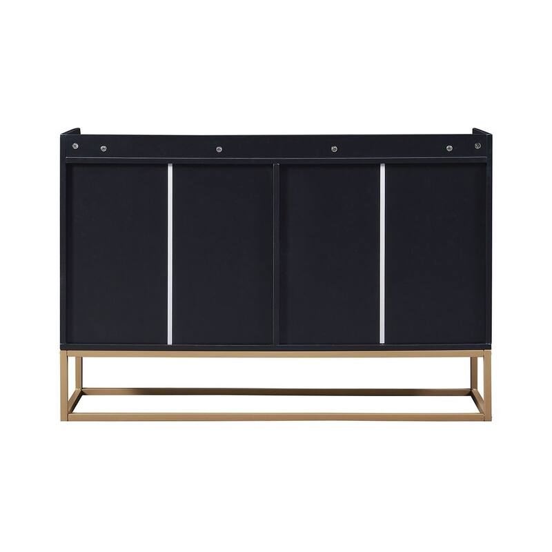 47.2” Modern 4 Door Buffet with Metal Base