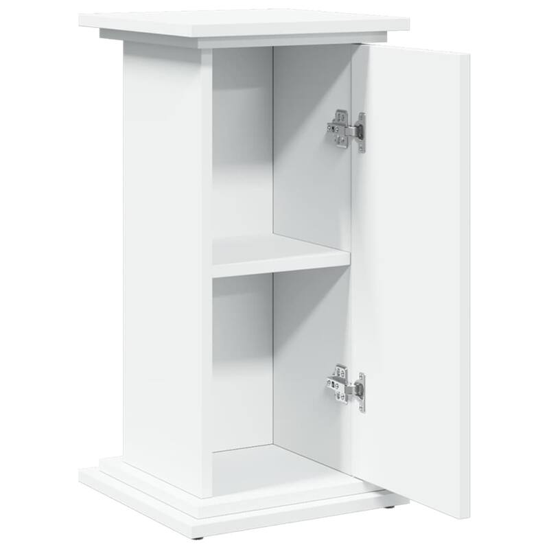 vidaXL Display Stand White Engineered Wood Medium Storage - 11.8 x 12.2 x 23.6 in