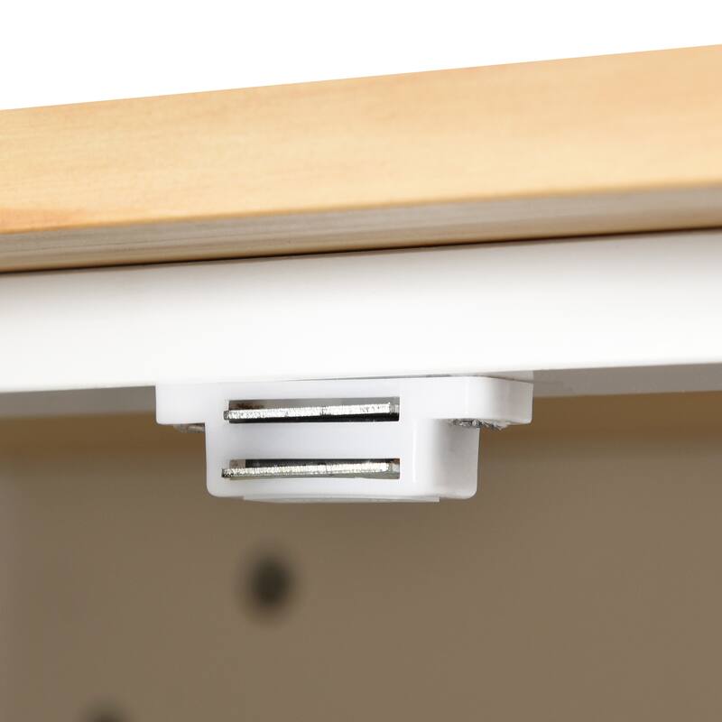 52.7 Inch Width Rolling Mobile Kitchen Island with Locking Wheels