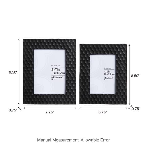 black photo frames square