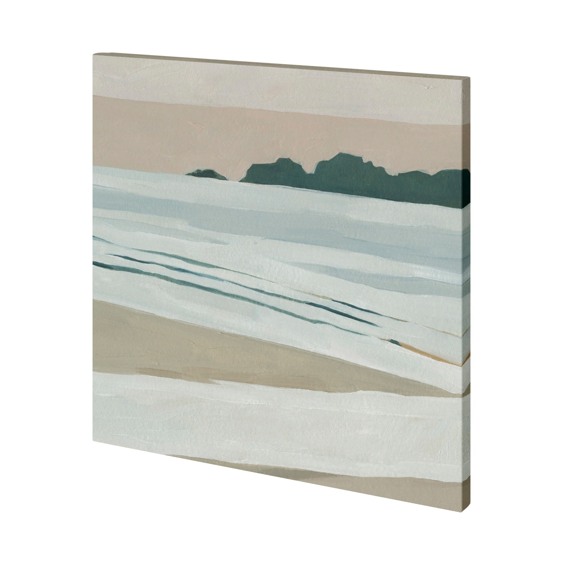 Mercana Coastal Lines I (30 x 30) Canvas Art Print