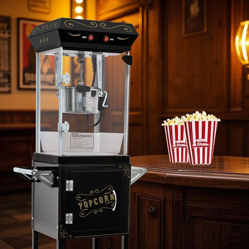 6OZ Popcorn Maker:This 480W theater-style popcorn popper. It includes an old maids drawer to collect un-popped kernels