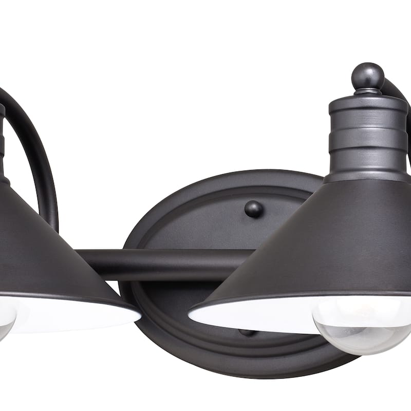 Akron 2 Light Farmhouse Barn Bathroom Vanity Fixture