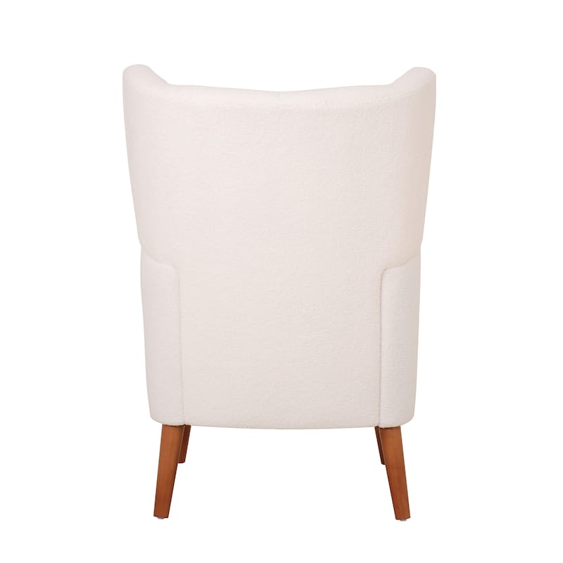 Christopher Knight Home - Josh 41" High Back Teddy Accent Chair, Comfy Modern Armchair with Birch Wood Legs