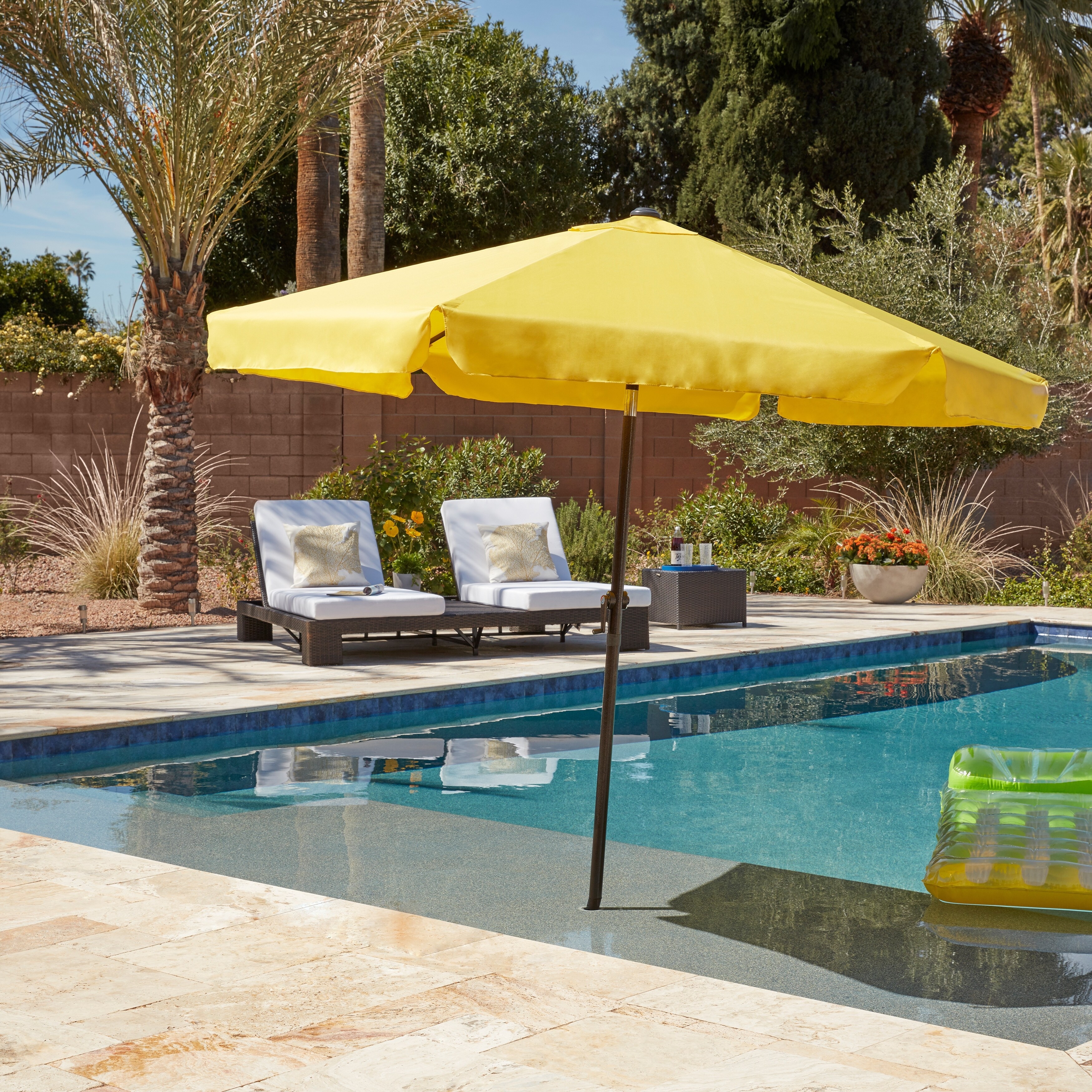 amazon yellow patio umbrella This Easily 'Elevates' Your Outdoor Space, and It's Under $50 at Right Now and whether you put it on the patio of your restaurant or out by the pool at home TL Series Tilting Market umbrella