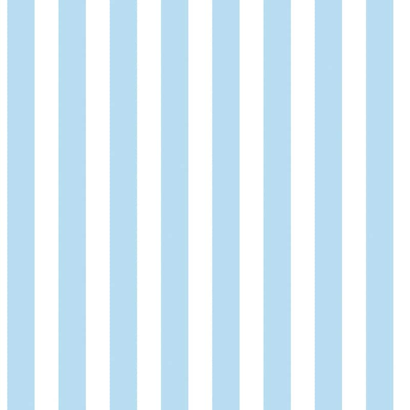 Galerie Wallcoverings Just 4 Kids 2 Medium Stripe Non-woven Matte Wallpaper Roll - 33 feet x 21 inches - Light Blue