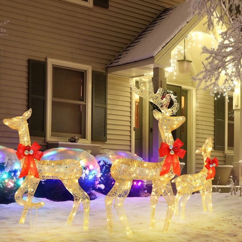 Courtyard Family Elk Decoration