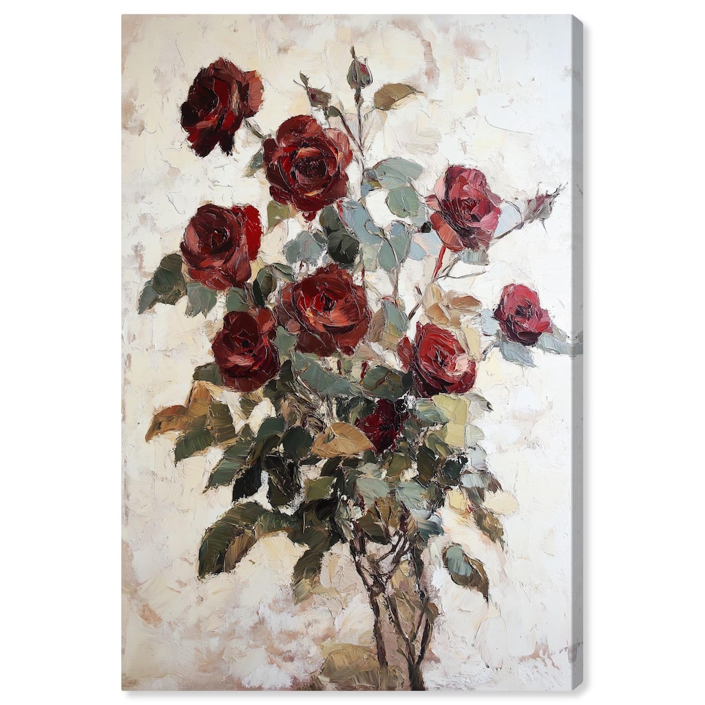 Velvet Vermilion II Canvas by Art Remedy, Gallery Wrapped