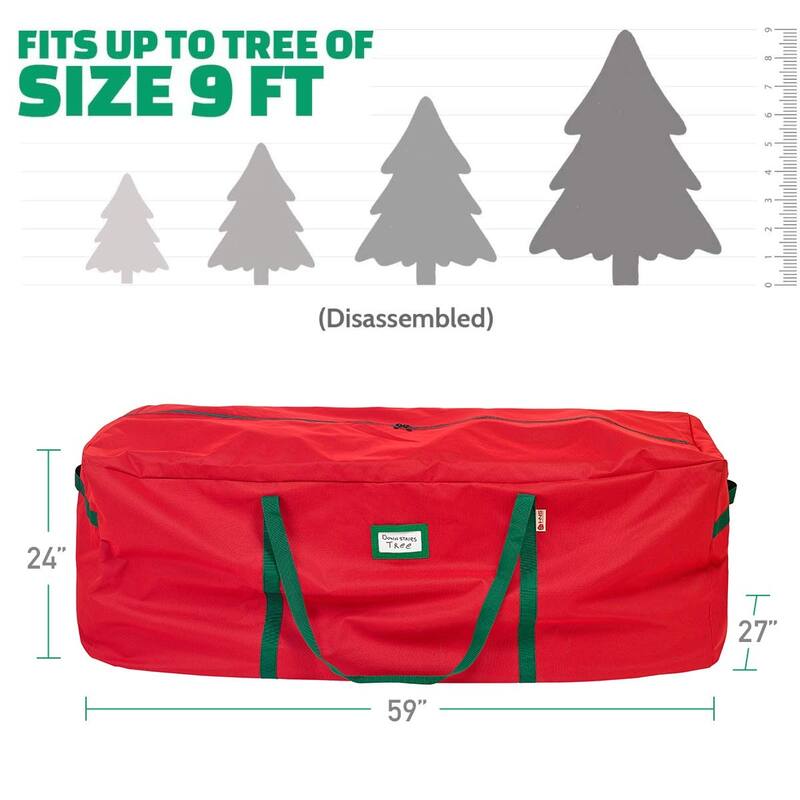 Christmas Tree Bag Heavy Duty 600D Oxford - Christmas Tree Bags Storage Fits Up To 9Ft trees