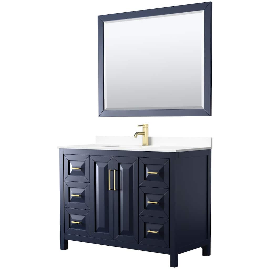 Wyndham Collection Daria 48" Free Standing Single Basin Vanity Set