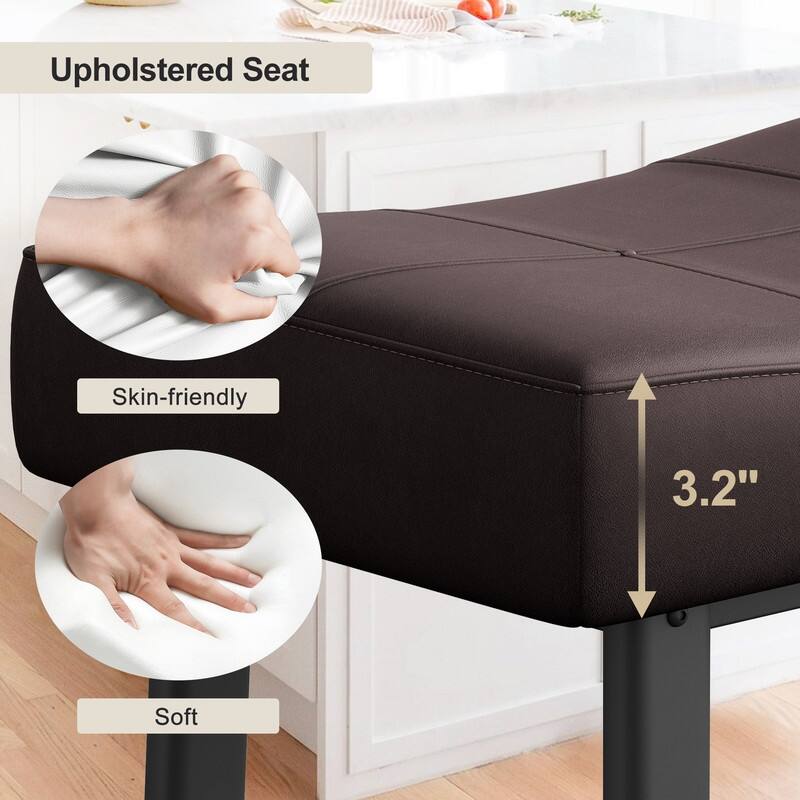 Ergonomic Saddle Seat,Easy Assembly - Brown