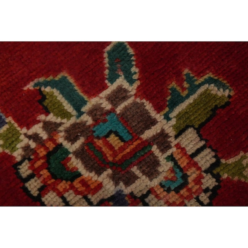 Hand Knotted Oriental 100% Wool Carpet Traditional Floral Red Tabriz Area Rug - 4' 8'' X 3' 2''