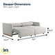 preview thumbnail 26 of 37, Serta Tyson Convertible Sofa