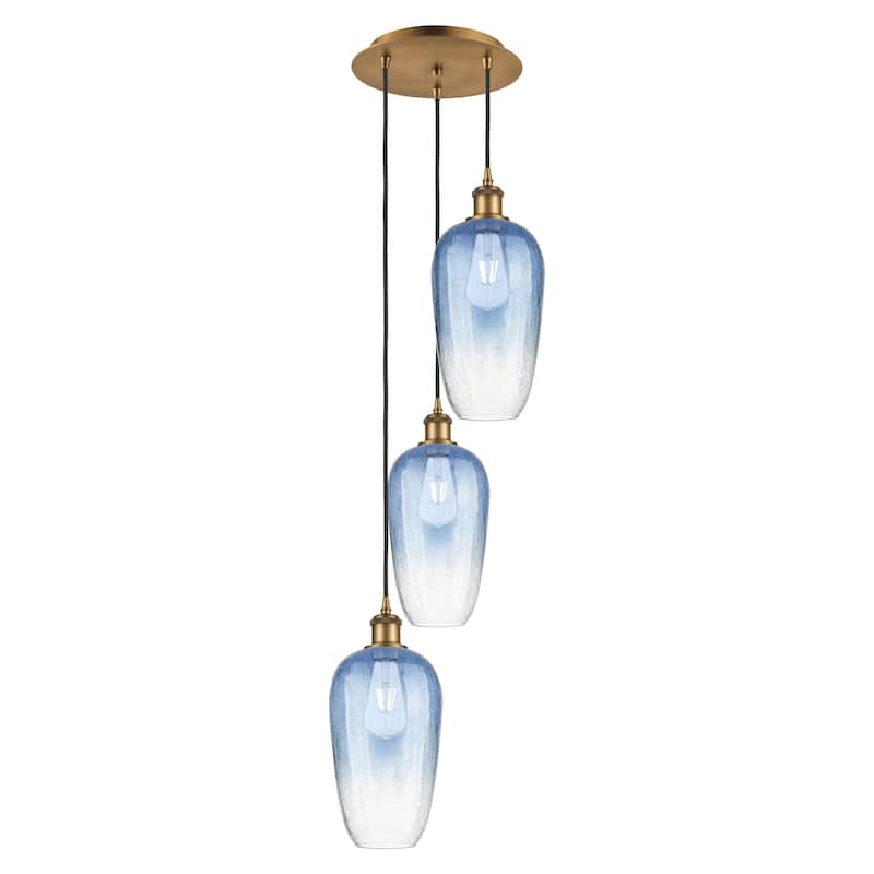 Innovations Lighting Endless Possibilities Ballston - Brookhaven Flute - 3 Light 14" Cord Hung Multi Pendant
