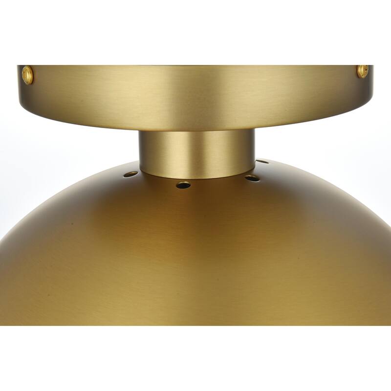 1-light 10-inch Glass Orb Flush Mount Light Fixture