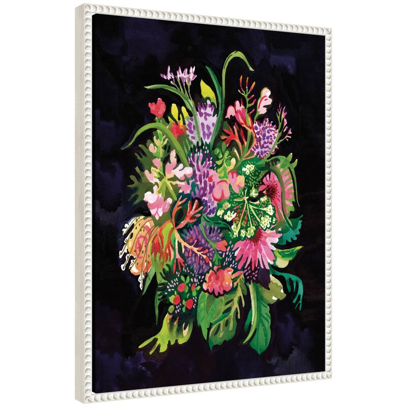 Kate and Laurel Market Bouquet by Lucia Gianello Framed Canvas Wall Art Print - 18 x 24