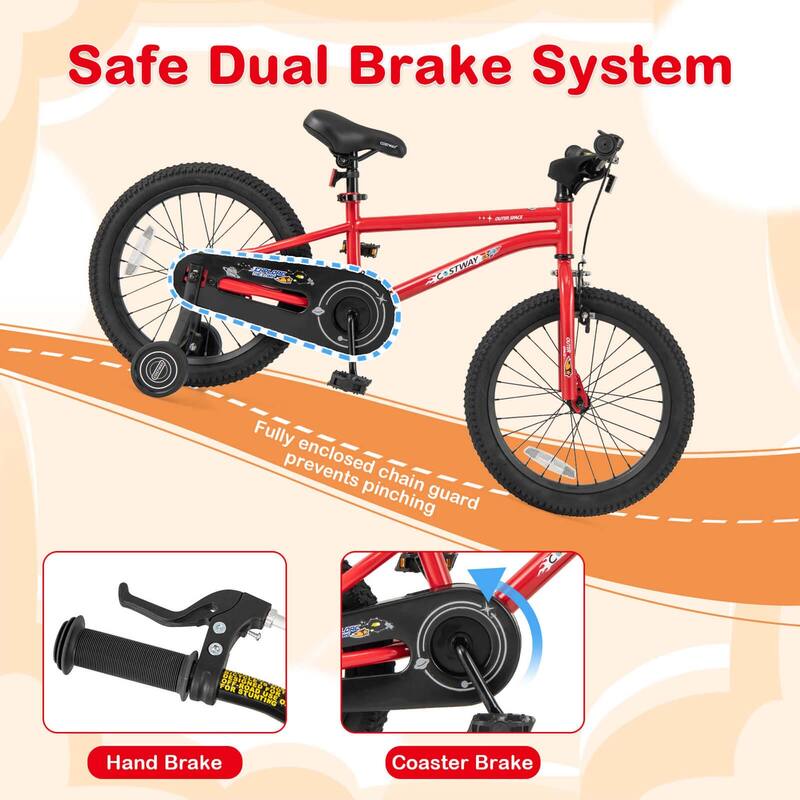Costway 14/16/18-Inch Kid’s Bike for 4-7 Years Old with Adjustable - See Details