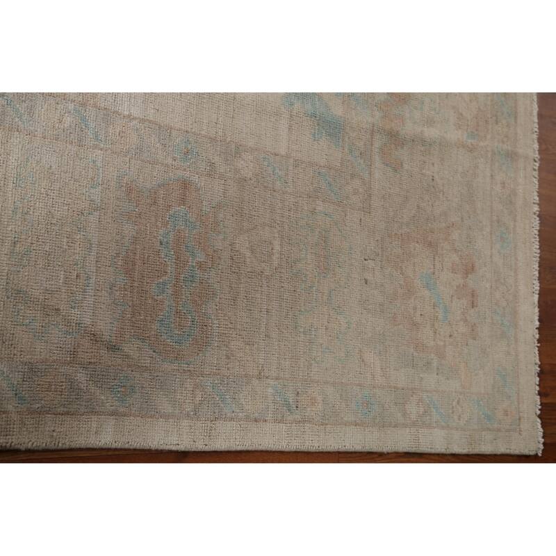 Vegetable Dye Oushak Rug Hand-knotted Wool Carpet - 8'3"x 10'0"
