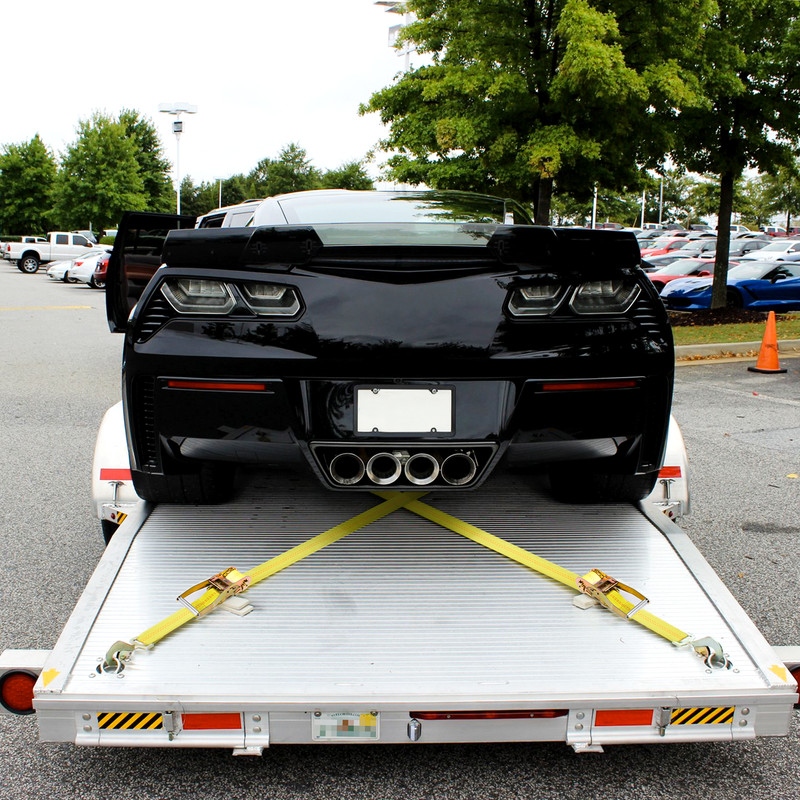 Car Tie Down Straps for Trailers with Snap Hooks 2 x 96 Ratchet Car Straps Axle Straps Bed Bath Beyond 38287136