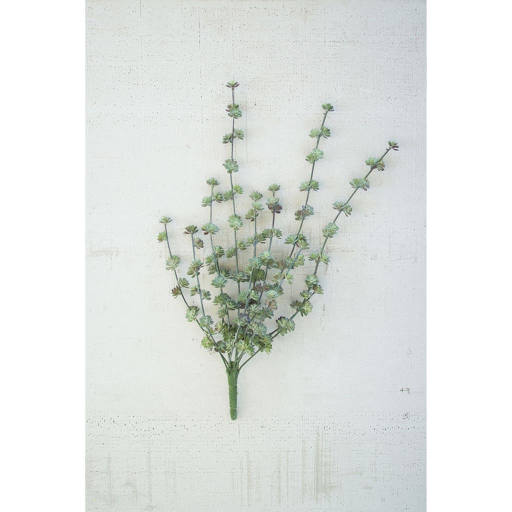 Set of 6 Artificial Foliage Stem, One Size, Green