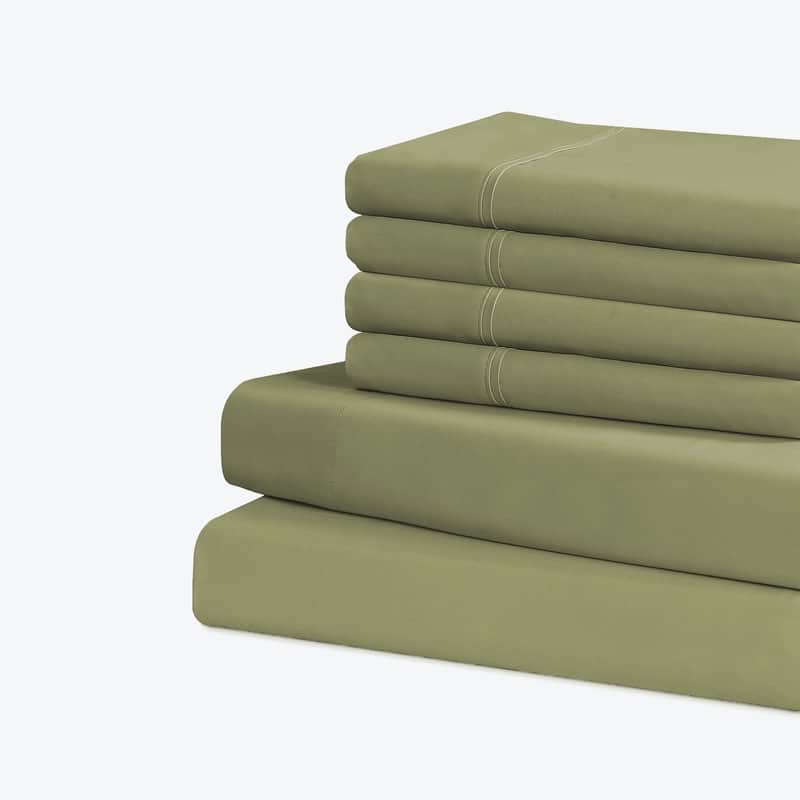 Swift Home Premium Ultra Soft Microfiber 6-Piece Sheet Set with Extra Pillowcases