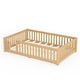 preview thumbnail 131 of 159, Wood Floor Bed with Safety Guardrails and Door