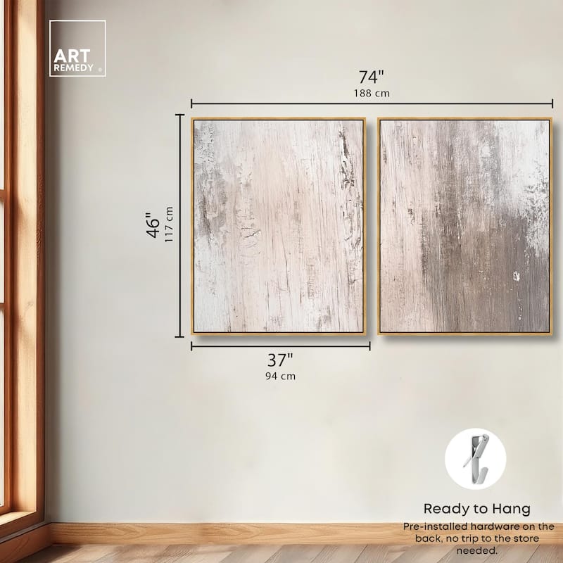 Striated Texture IV Canvas Set of 2 by Art Remedy