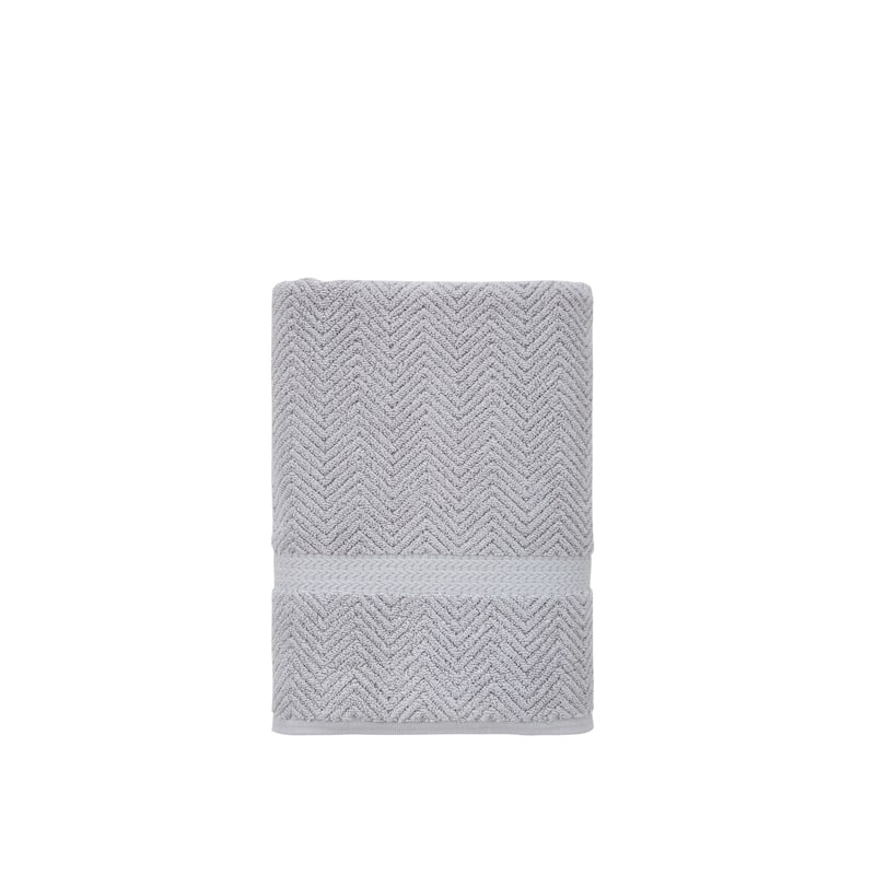 Ozan Premium Home 100% Turkish Cotton Maui Collection Luxury Bath Towel - Light Grey