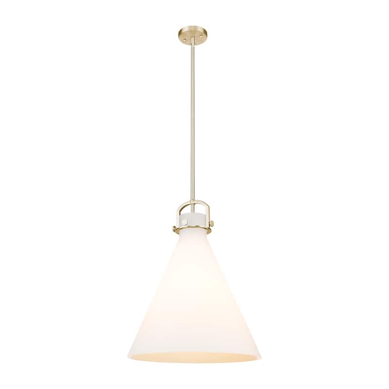 Innovations Lighting Downtown Urban - Newton Cone - 1 Light 18" Stem Hung Arched-Frame Pendant