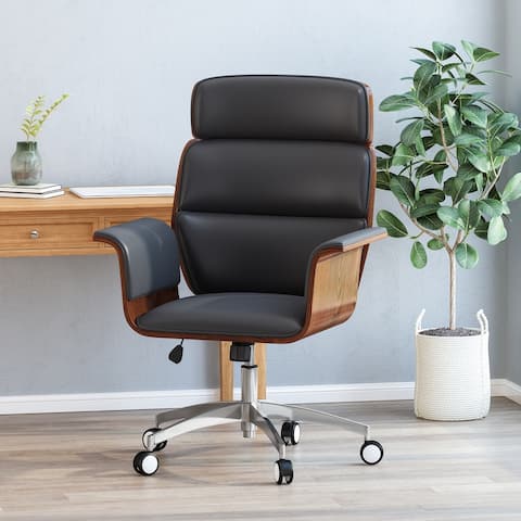 Cannonade Mid-century Swivel Office Chair by Christopher Knight Home