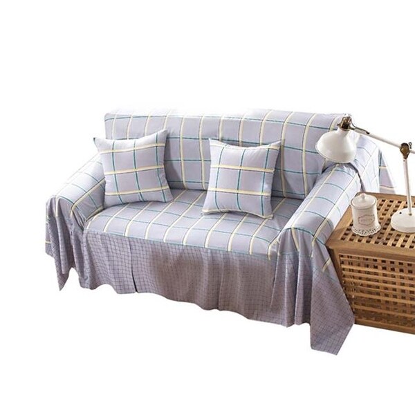 Checks Pattern New Style Three Seat Sofa Slipcovers 195 X 300 Checks Pattern New Style Three Seat Sofa Slipcovers 195 X 300