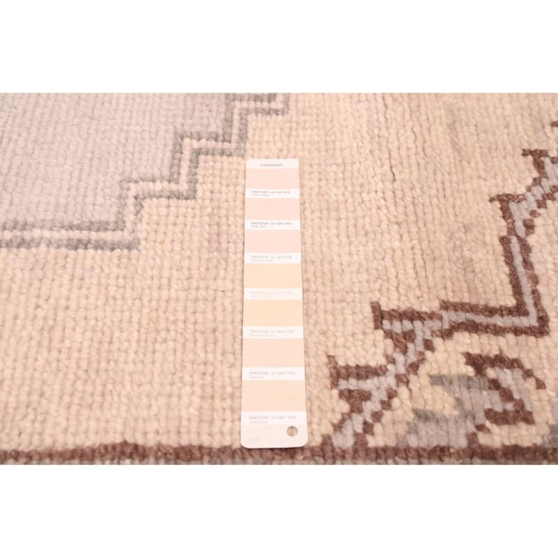 ECARPETGALLERY Hand-knotted Jules Serapi Beige Wool Rug - 8'2 x 10'1