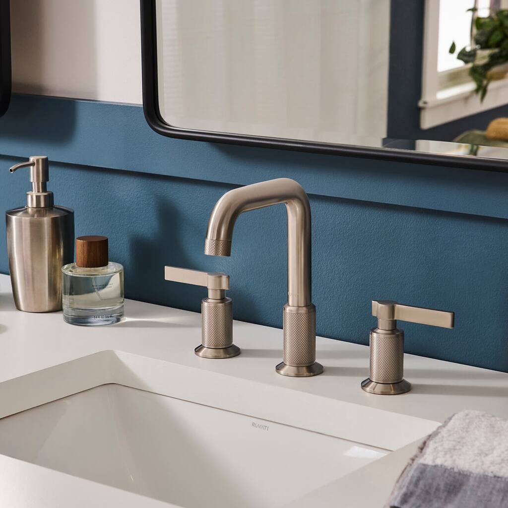 Ruvati Barolo Two Handle Widespread Bathroom Faucet in Brushed Nickel - RVF5236BN - 7'6" x 9'6"