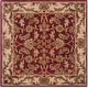preview thumbnail 64 of 88, SAFAVIEH Handmade Heritage Sharee Traditional Oriental Wool Rug 4' Square - Red/Ivory - Square