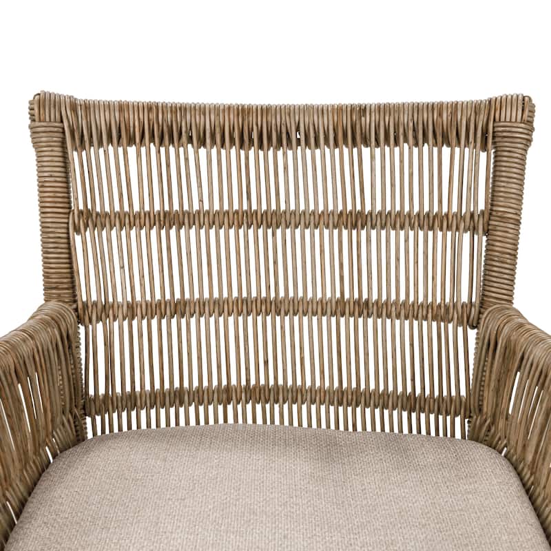 Classic Home Valerie Outdoor Teak Wood Counter Chair