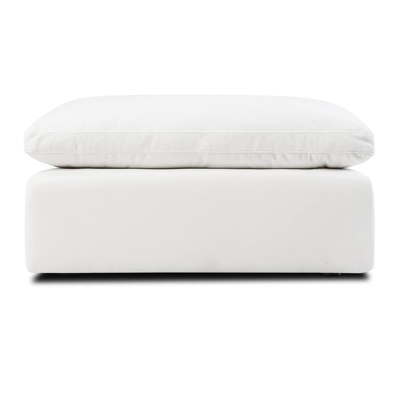 Poly and Bark Aspen Ottoman