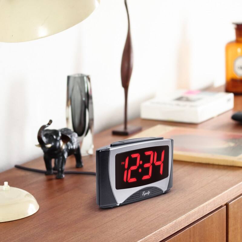 Equity by La Crosse 30029-USB 1.2-Inch Large LED 5V USB Alarm Clock
