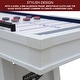 preview thumbnail 3 of 10, Hathaway Crestline 12-ft Outdoor Shuffleboard Table - White