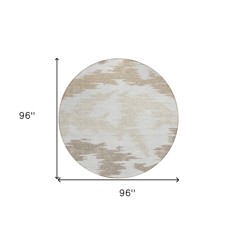 HomeRoots Abstract Transitional Rectangle Outdoor Rug