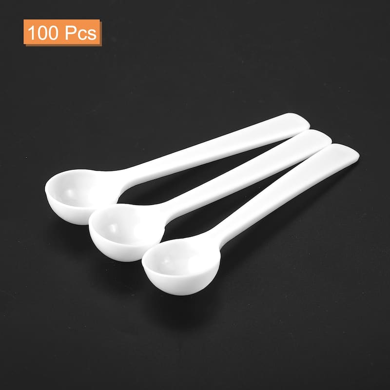 Plastic Measuring Spoons Powder Scoops Spoon Kitchen Spoons,1g White