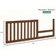 preview thumbnail 2 of 3, Evolur Convertible Crib Toddler Guard Rail in Walnut