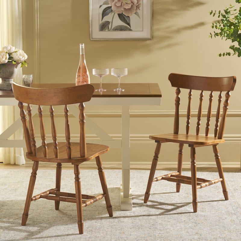 SAFAVIEH HOME Coralyn Caprail Dining Chair (Set of 2) - 17"W x 20"D x 34"H