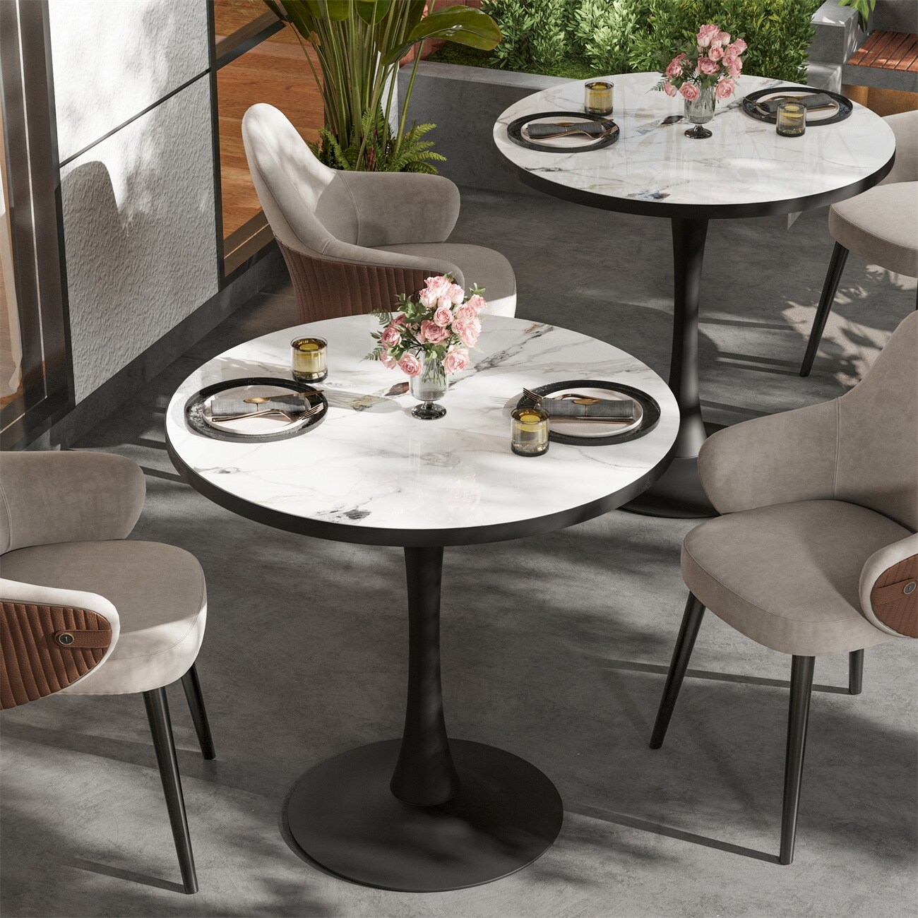 30undefined Round Dining Table No Chairs Sintered Stone Kitchen
