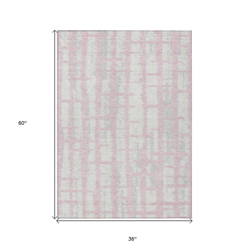 HomeRoots Striped Transitional Rectangle Outdoor Rug
