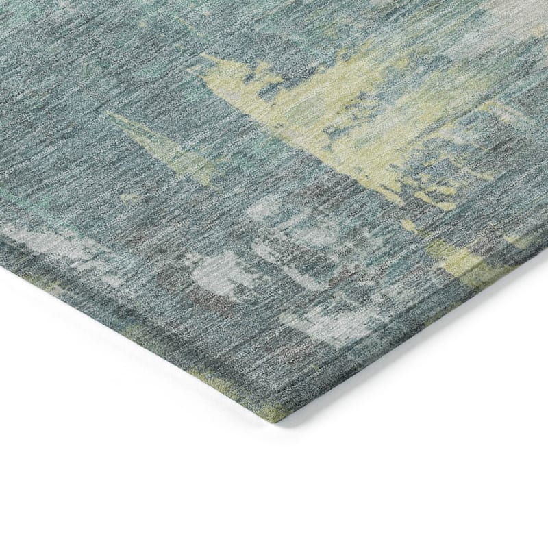 HomeRoots Abstract Transitional Rectangle Outdoor Rug