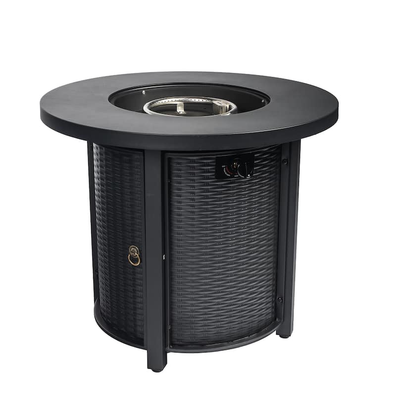 30inch Outdoor Propane Round Fire Table, 40000BTU Propane Fire Pit Table