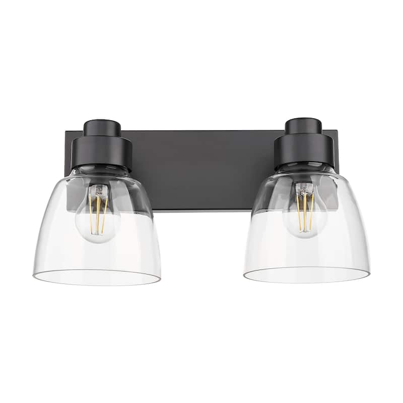Golden Lighting Remy 2-light Vanity in Matte Black