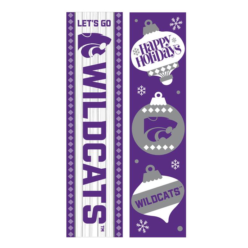 47" Double Sided Seasonal Porch Leaner, Kansas State University - 47" x 11.25"