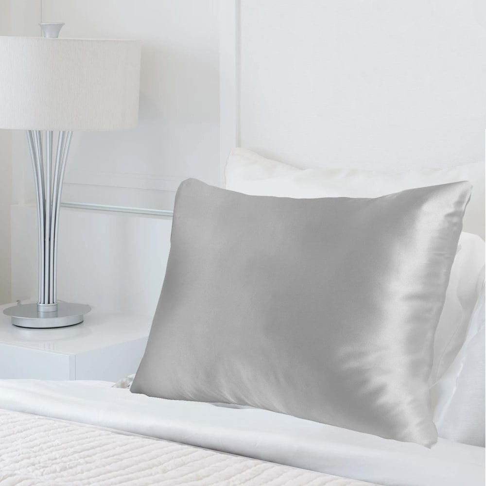 1X Smooth Silk Satin Room Bedding Pillow Case Multiple PillowCase Colors X3S8 
